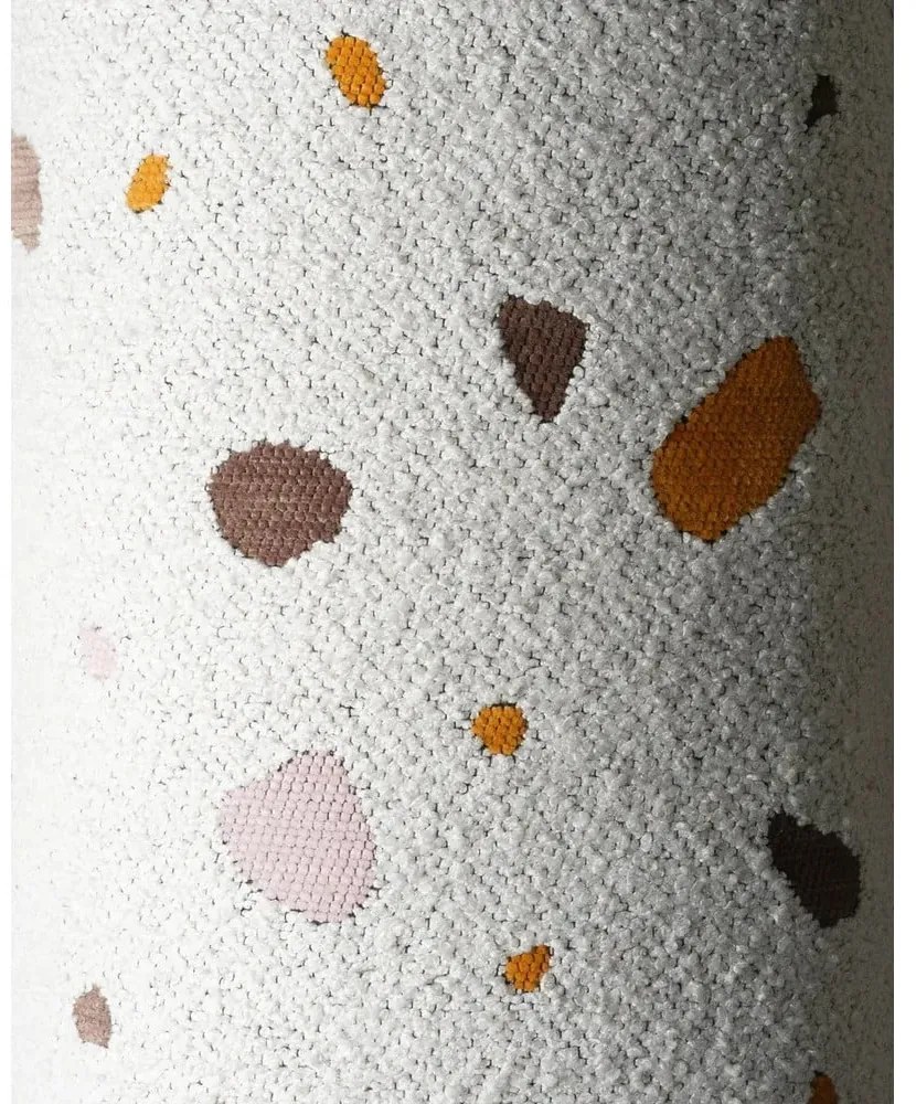 Fehér buklé-zsenília gyerek babzsákfotel Terrazzo Chair – Wigiwama