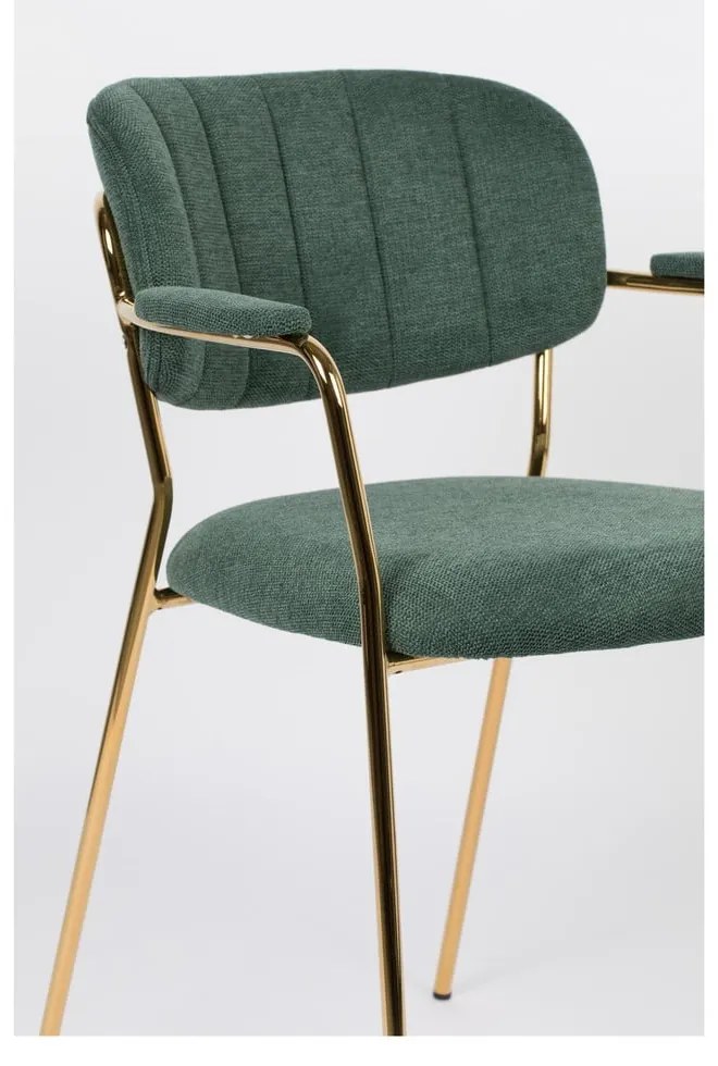 Sötétzöld étkezőszék szett 2 db-os Jolien – White Label