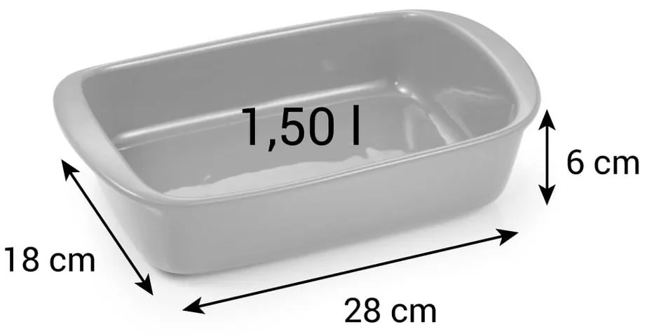 Agyagkerámia sütőtál 18x28 cm Delícia – Tescoma