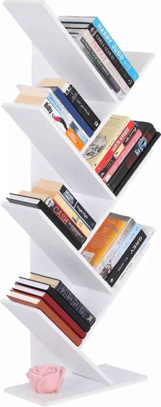 Könyvespolc, fehér, BAKI NEW TYP 2