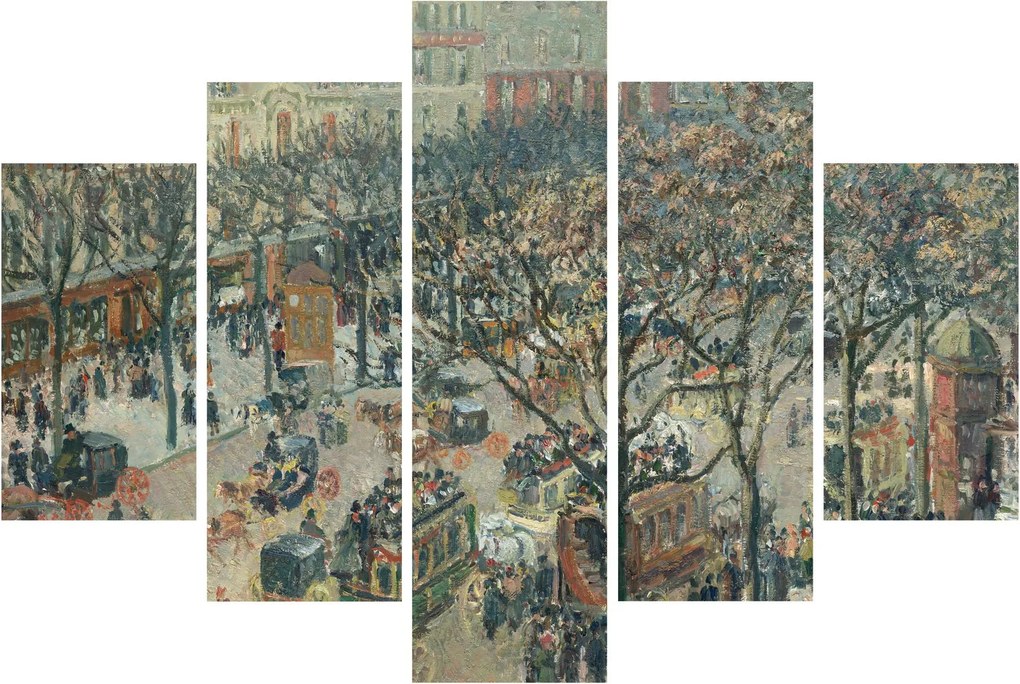 Kép - Camille Pissarro, Boulevard des Italiens, Morning, Sunlight, reprodukciók (150x105 cm)