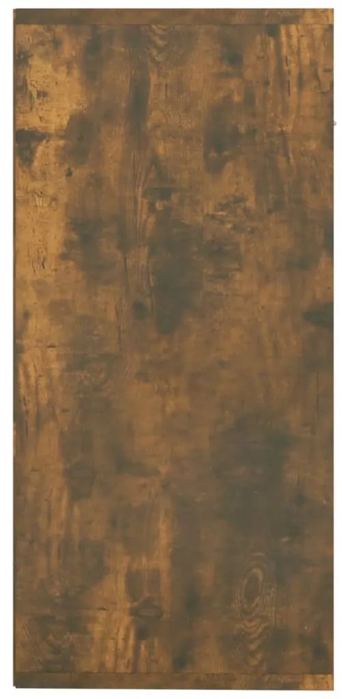 füstös tölgy színű szerelt fa tálalószekrény 88 x 30 x 65 cm