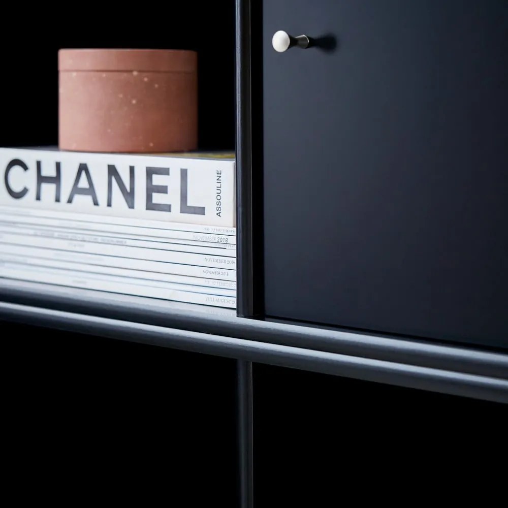 Fekete moduláris polcrendszer 68,5x69 cm Mistral Kubus - Hammel Furniture