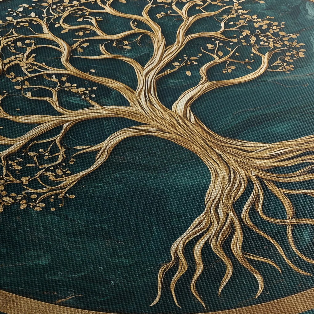 Kép – Márványban lévő arany életfa (70x50 cm)