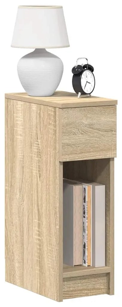 éjjeliszekrények fiókkal 2 db sonoma tölgy 20 x 36 x 60 cm