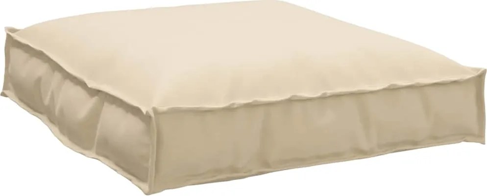 vidaXL Párna Bézs 70 x 70 x 12 cm Oxford Szövet