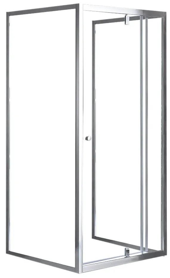 Flexi 80x90 cm falsíkra szerelhető aszimmetrikus zuhanykabin zuhanytálca nélkül