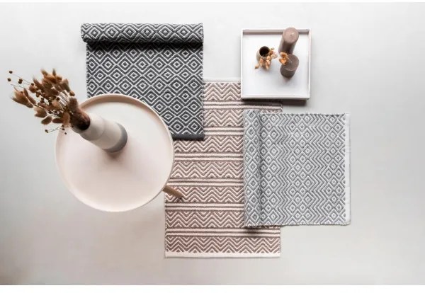 WENKO 24868100-SHAKI fürdőszobai szőnyeg 50x80 cm bézs/fehér