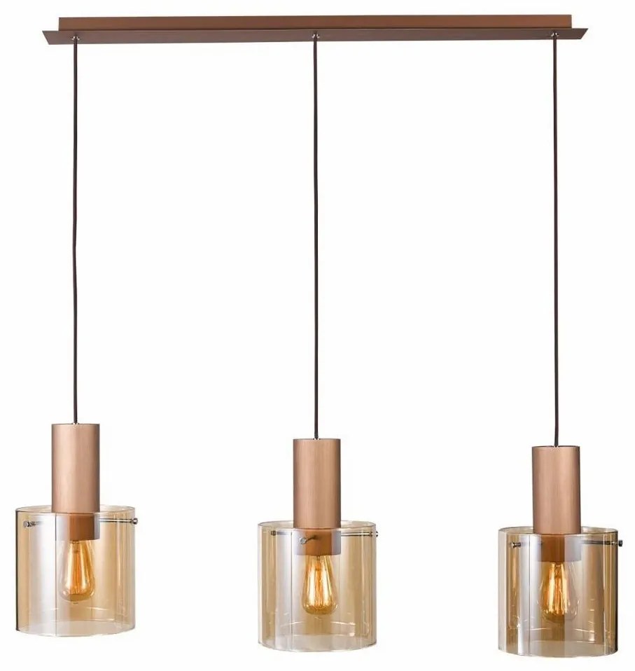 ITALUX MD17076-3B - Csillár zsinóron JAVIER 3xE27/60W/230V