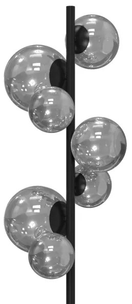 ONLI - Állólámpa PALOMA 7xG9/10W/230V fekete/füstös