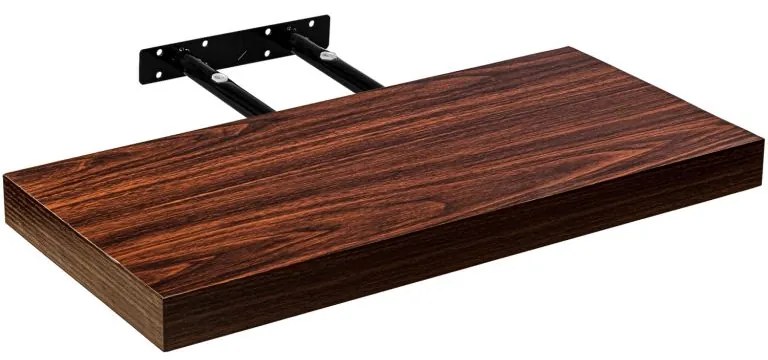 Fali polc STILISTA® Volato Fa sötét 100 cm