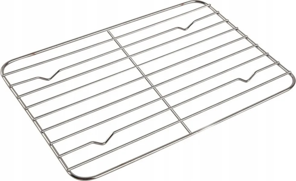 Acél grillrács sütőrács cukormázas 32x23 cm