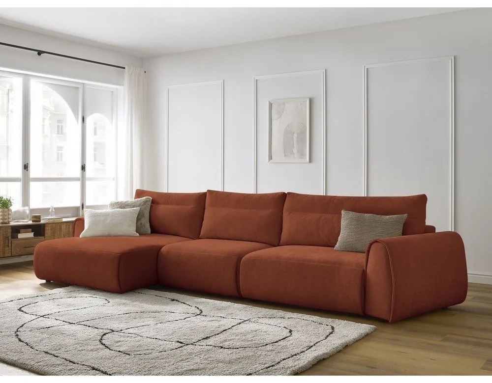 Narancssárga sarokkanapé Aden – Bobochic Paris