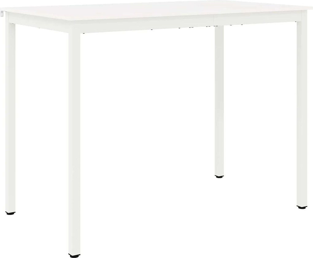 vidaXL Bárasztal Fehér 110 x 55 x 105 cm Tömör fenyőfa