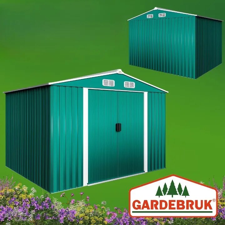 Deuba Kerti házikó Z3 257x205x177,5 cm - zöld