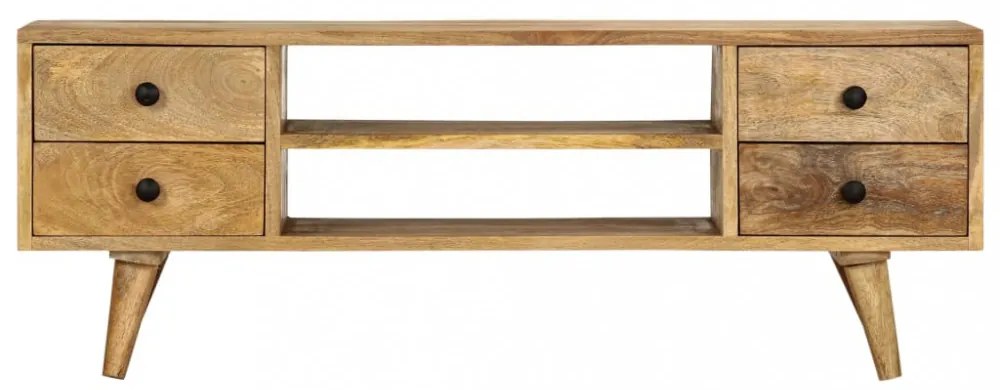 tömör mangófa TV-szekrény 110 x 35 x 40 cm