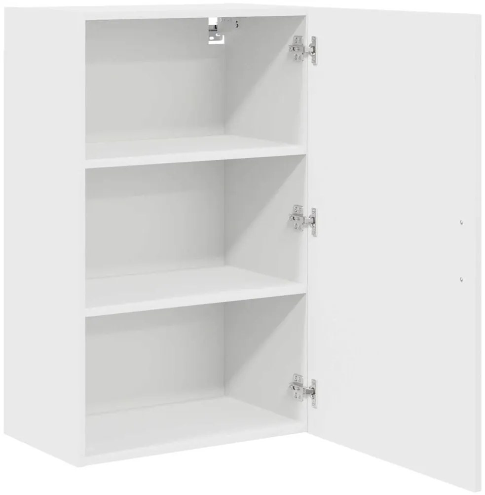 Fali konyhaszekrény Magas Fényű Fehér 50 x 31 x 80 cm Faanyag