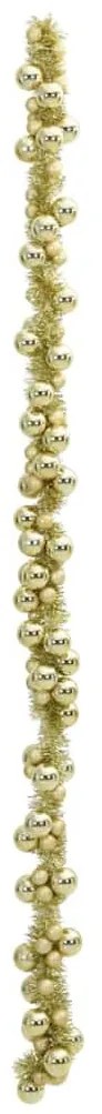 Karácsonyi gömb girland Arany 186 cm Polisztirol