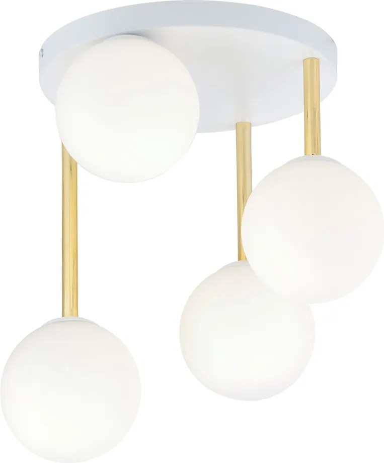 Emibig modern mennyezeti lámpa dolce fehér arany emi1261/4