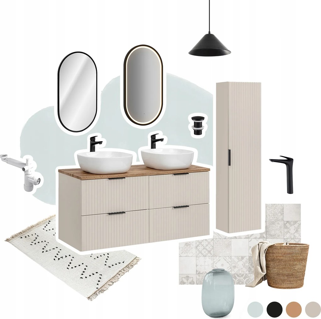 Bútorszett 80cm-es Sky bútormosdóval