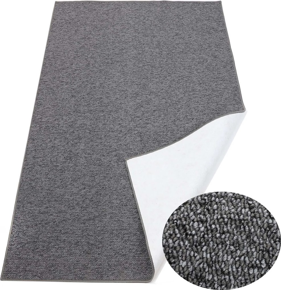 Tartós Sűrű Grafit Zsinóros Szőnyeg 50x200 CM