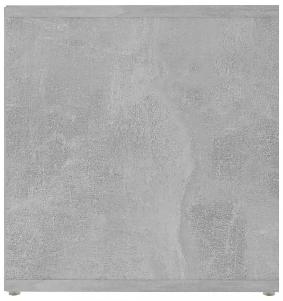 2 db betonszürke szerelt fa TV-szekrény 72 x 35 x 36,5 cm