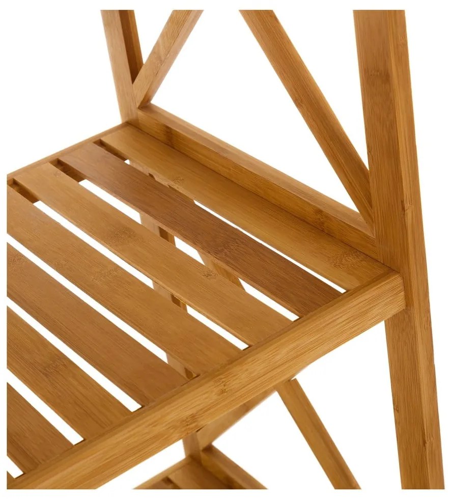 Natúr színű bambusz fürdőszobai polcos állvány 36,5x153 cm – Casa Selección