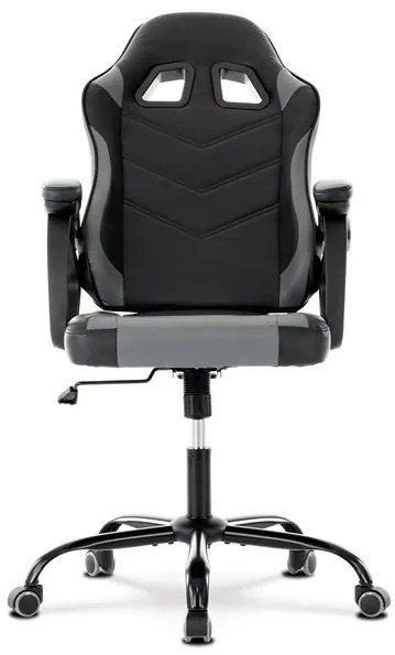 Szürke Ekobőr Gamer Szék, Hinta Mechanikával. KA-L626 GREY