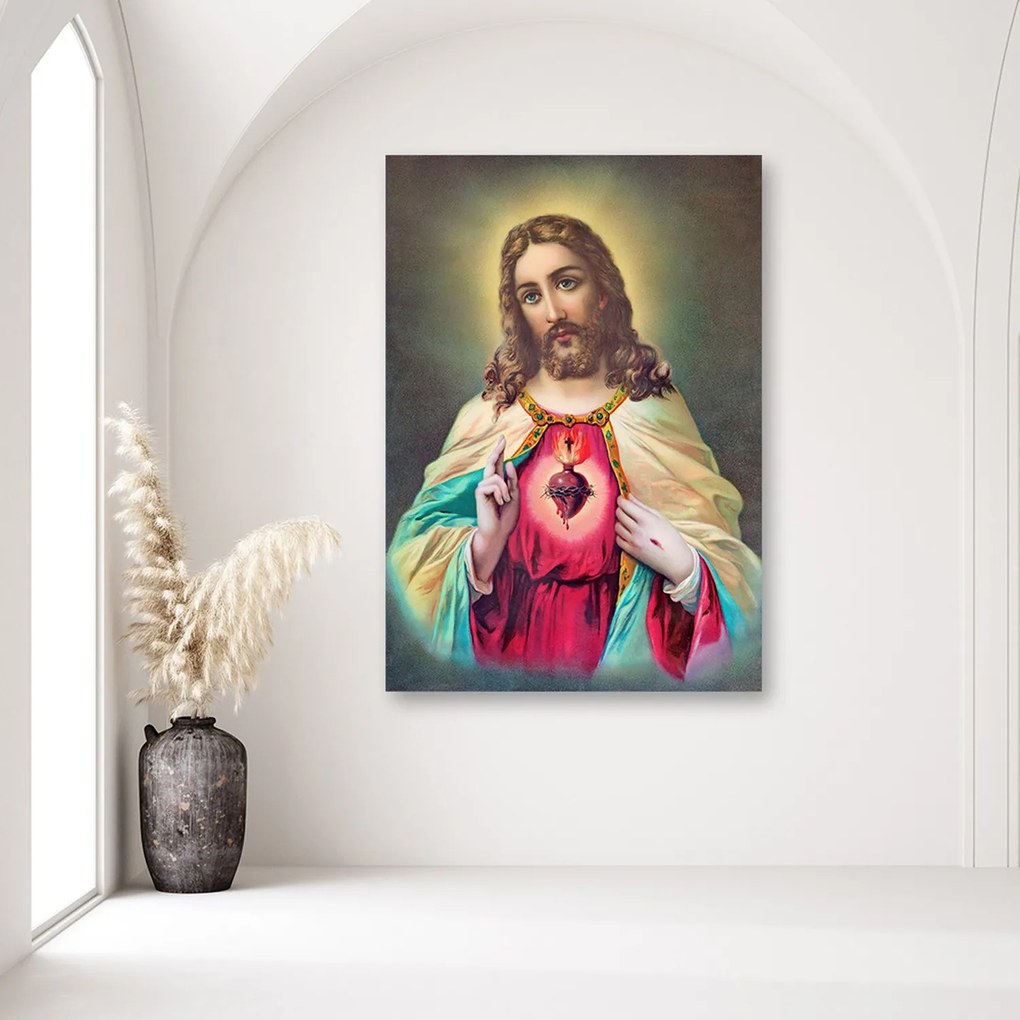 Gario Vászonkép Jézus Krisztus szíve Méret: 70 x 100 cm