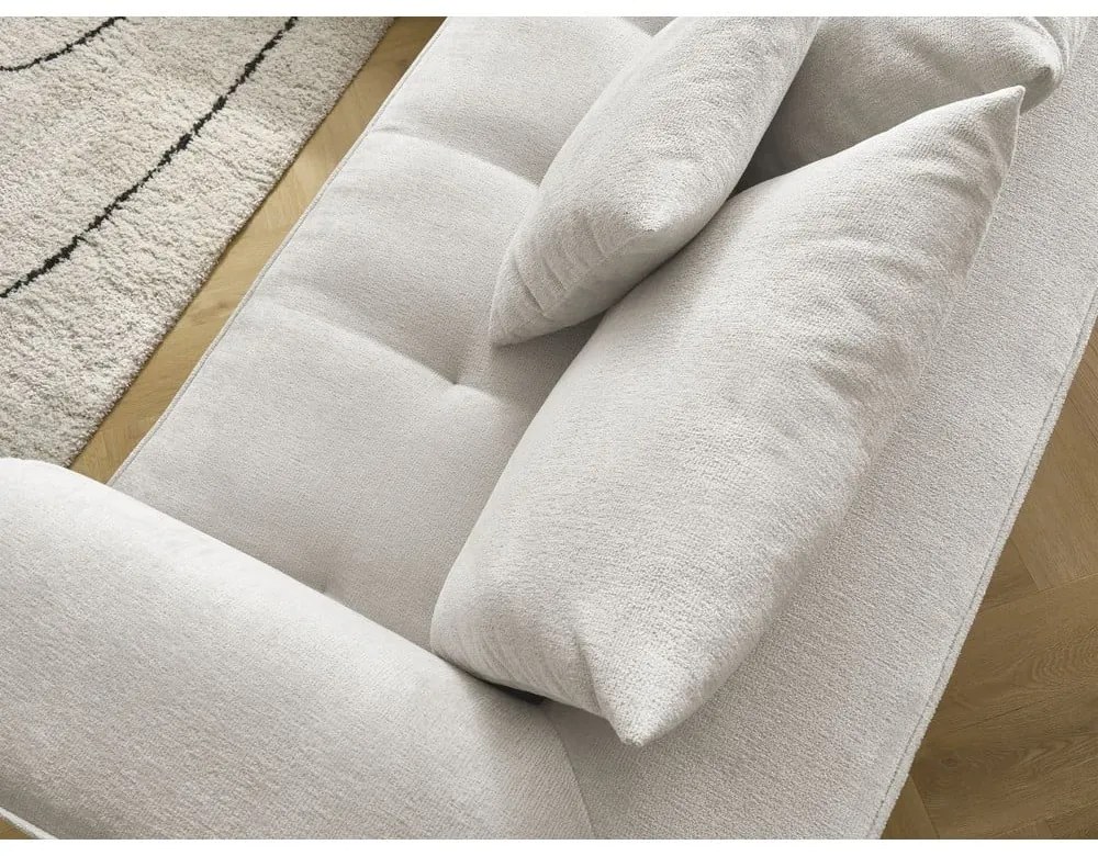 Bézs zsenília sarokkanapé (bal oldali-L alakú) Whesley – Bobochic Paris