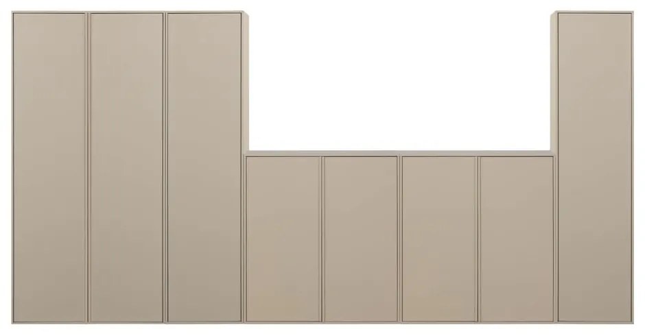 Krémszínű borovi fenyő moduláris szekrény 400x200 cm Daily – vtwonen