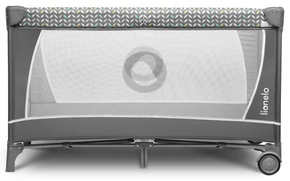 Lionelo - FLOWER utazóágy, szürke, skandináv stílus