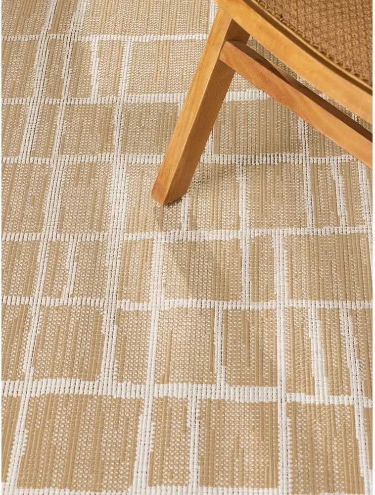 Krémszínű-natúr színű kerek kültéri-beltéri szőnyeg ø 160 cm Haringey Crouch – Ted Baker