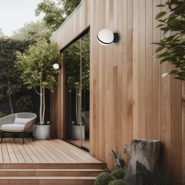 Kültéri fali lámpa CIRCULO 1xE27/40W/230V IP44