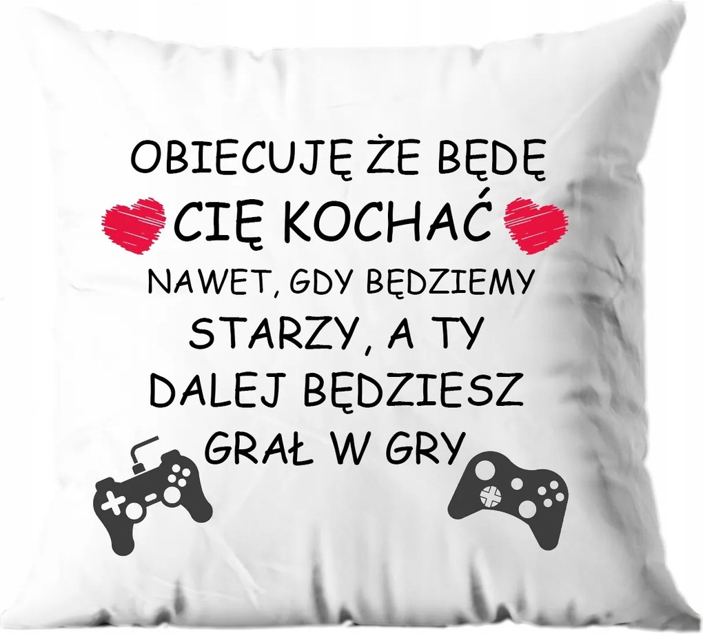 Valentin napi díszpárnahuzat 38cm