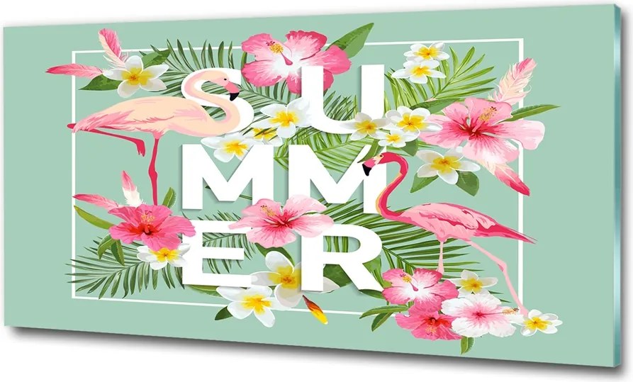 Fotó kép edzett üveg Jóga a tengerparton 125x50