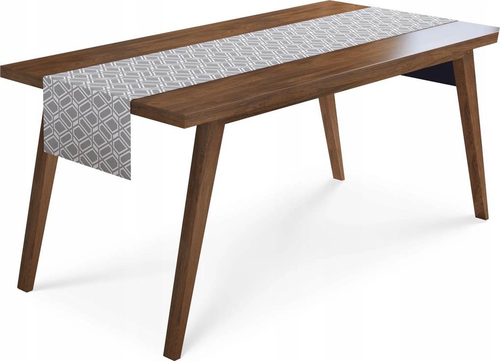 Pamut futófelület 40x140 szürke rombusz 3922a