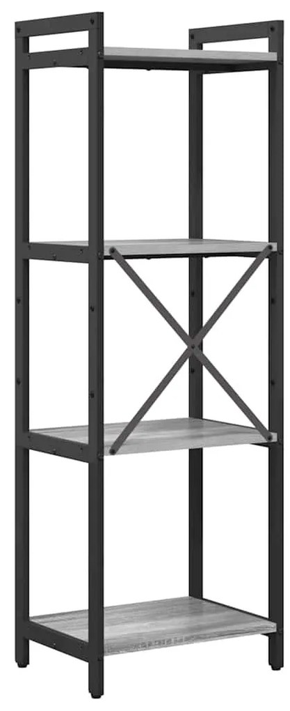 Könyvszekrény Szürke sonoma 40 x 30 x 118 cm Faanyag