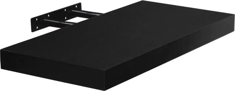 Fali polc STILISTA® Volato 110 cm - fekete fényes