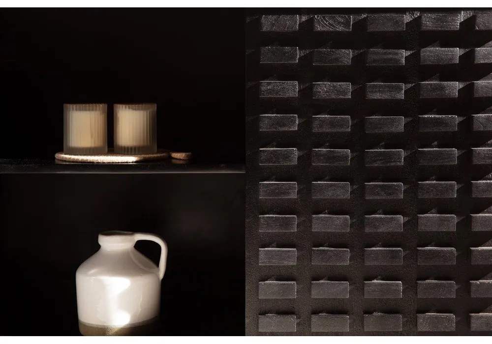 Fekete mangófa komód 200x80x40 cm Inaya – MOME