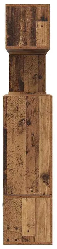 TV szekrény garnitúra 10 pcs Régi fa 60 x 30 x 30 cm Faanyag