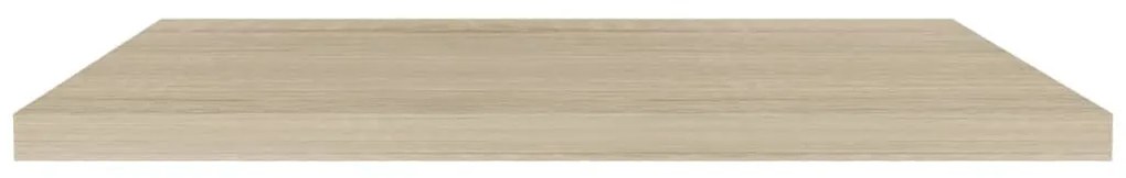 2 db kék MDF lebegő fali polc 90 x 23,5 x 3,8 cm