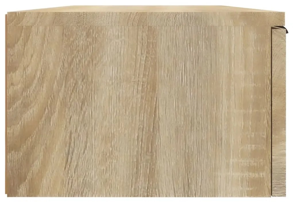 2 db sonoma tölgyszínű szerelt fa fali szekrény 68x30x20 cm