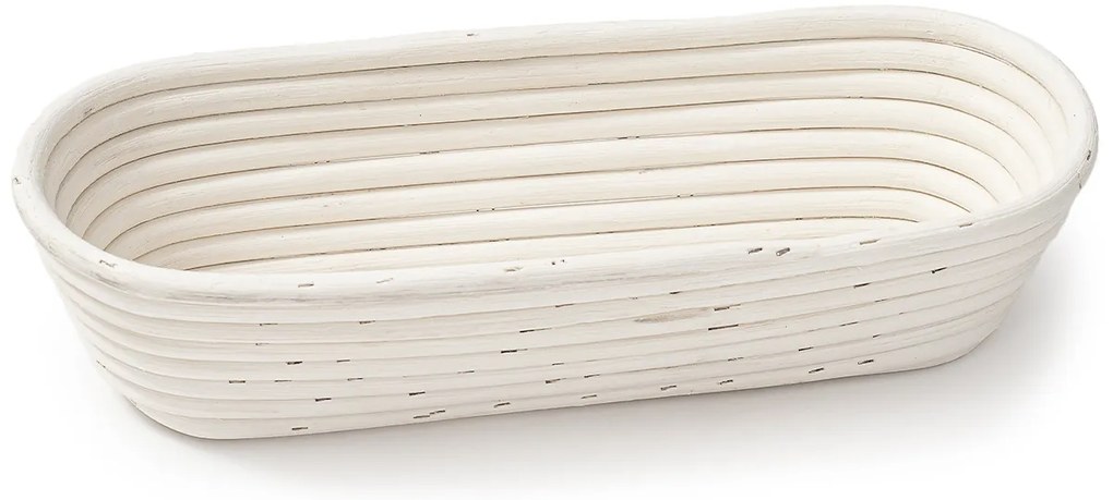 HOME ELEMENTS Ovális kosár szövetbetéttel, 35 x 14 x 7,5 cm, L