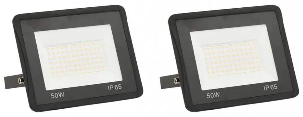 2 db meleg fehér fényű LED-es reflektor 50 W