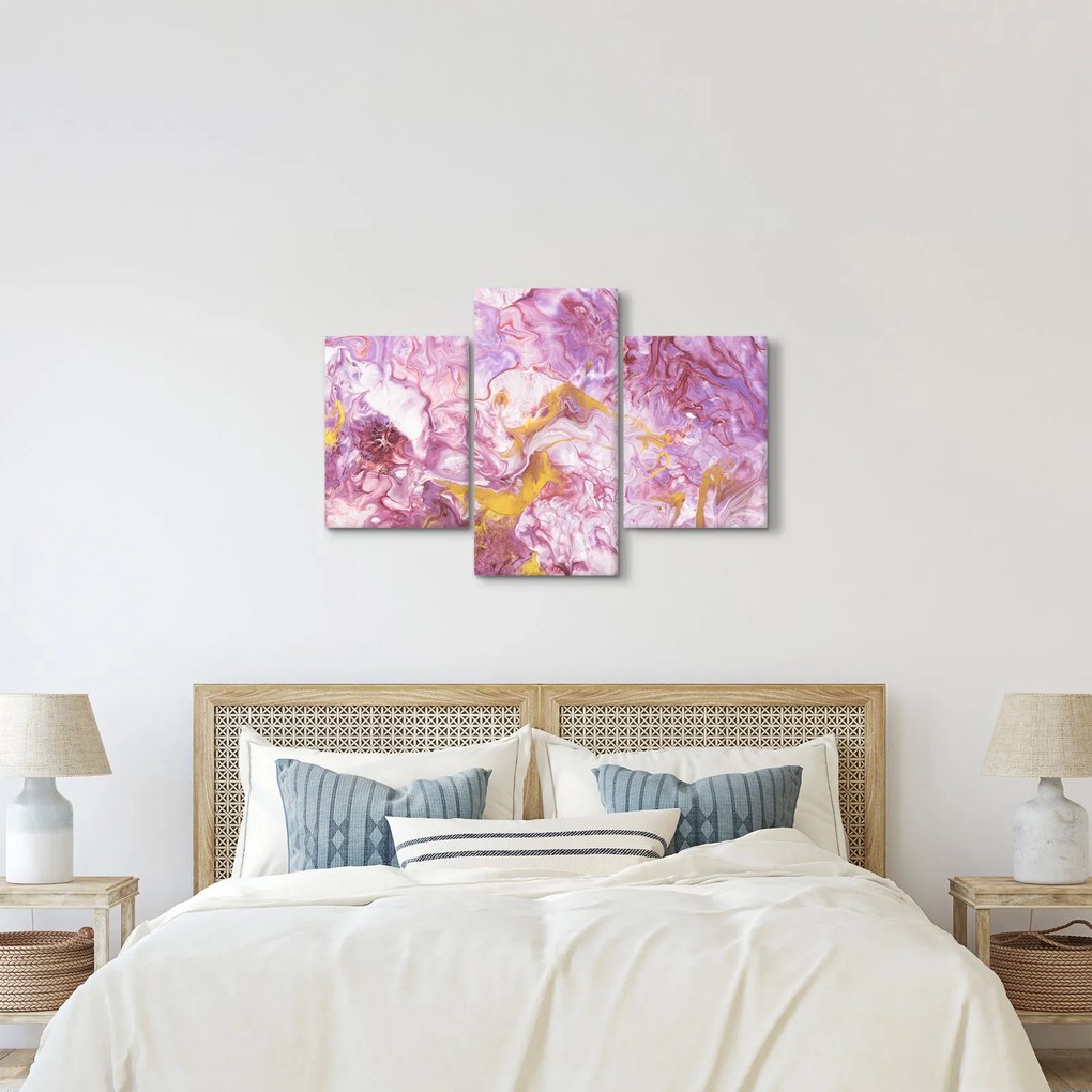 Kép - Rózsaszín absztrakció (90x60 cm)