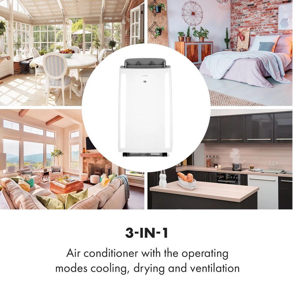 Grandbreeze Eco 12K, 3 az 1-ben klíma, 460 m³/ó, 12.000 BTU/1,35 kW