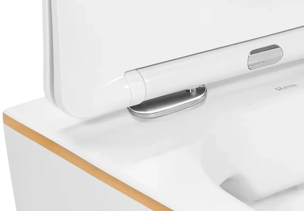 WC csésze Carlo white Mini Flat Gold Edge