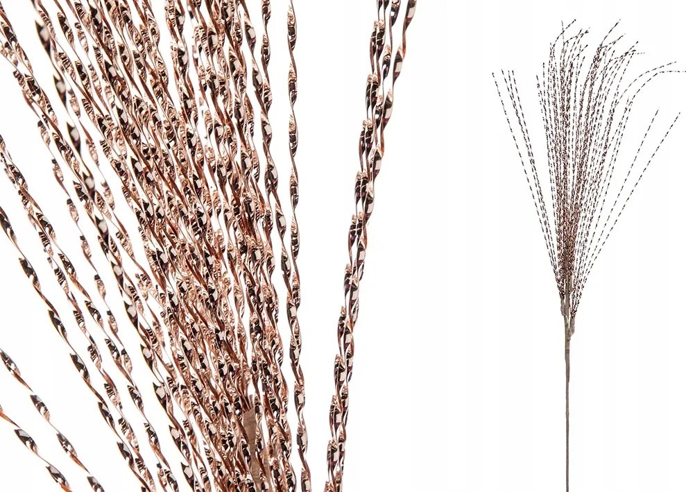 Karácsonyi dekorációs ág réz-arany 80cm ATH25563ROGL