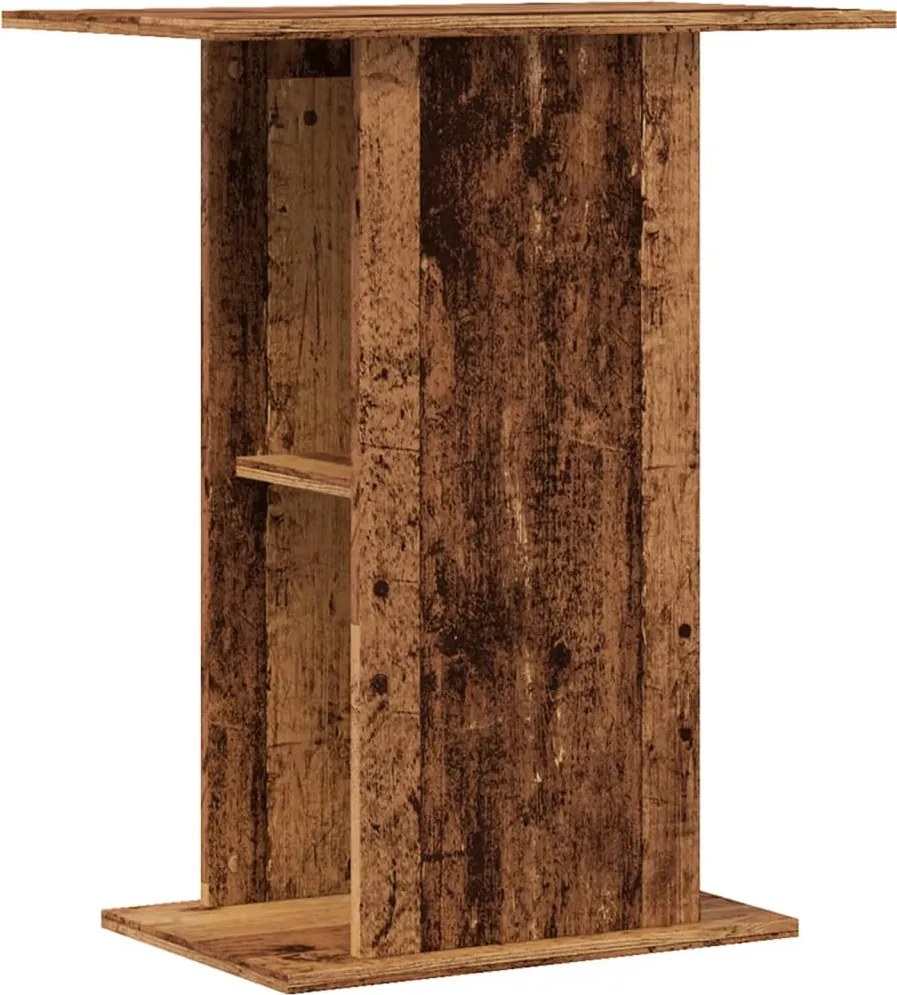 vidaXL antik fa színű szerelt fa akváriumállvány 36 x 60,5 x 72,5 cm
